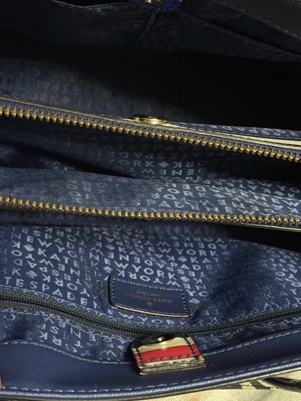 ⚓️🏝️Kate Spade Laurel Way Evangelie Stripe Satchel - Nautical Cruise✨ - Picture 5 of 5